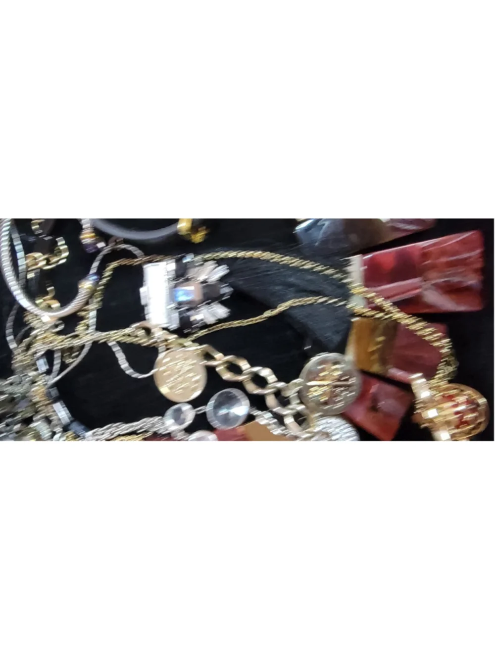 Vintage Statement Jewelry Lot Necklaces Bracelets Rings Mixed Designer Style Boh - Picture 8 of 11